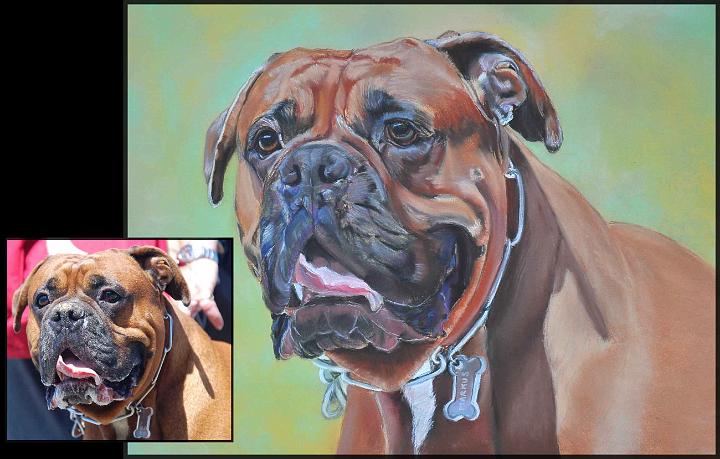 Markus mon gardien2.jpg - Pastel   format /size 40x50